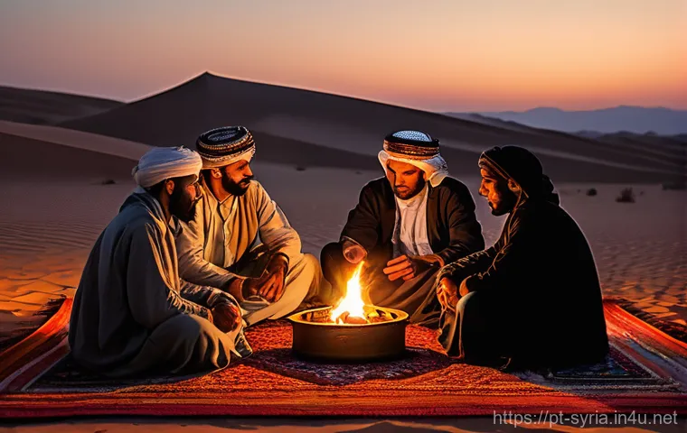 시리아의 사막 투어 - **"Palmyra at Sunset: Pearl of the Desert"**
    An awe-inspiring, cinematic view of the ancient cit...